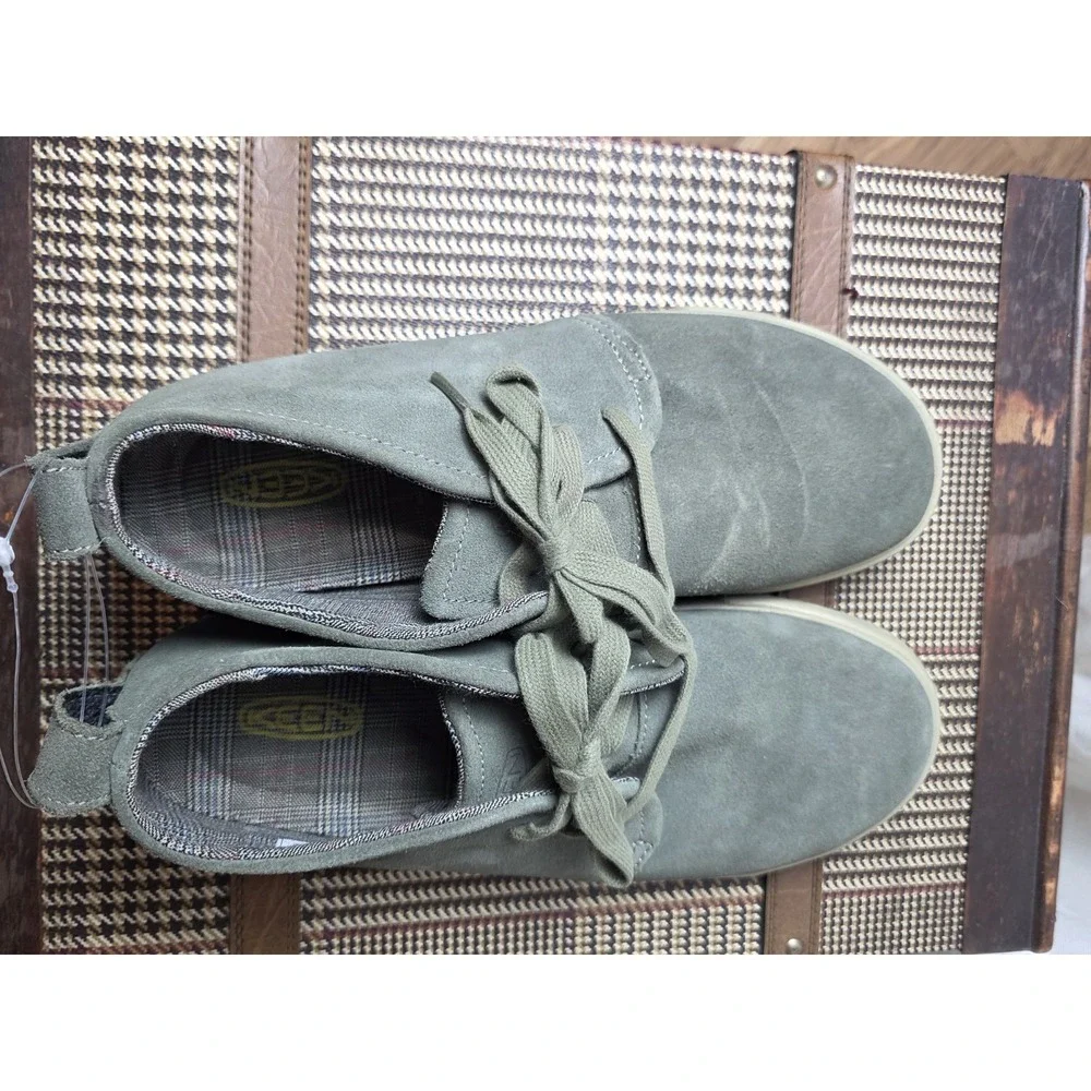 Keen Shoe Santa Cruz Men's Size 9.5 Olive Green Casual Oxford Chukka 1007673